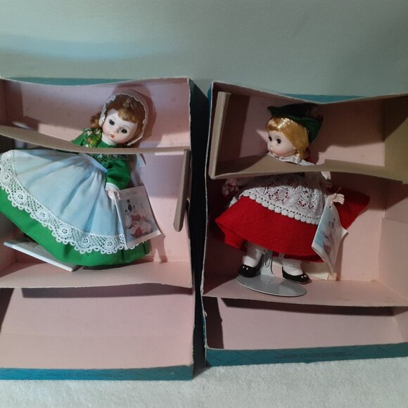 Madame Alexander 8" Dolls: Switzerland #594, Ireland #578 - Picture 1 of 4